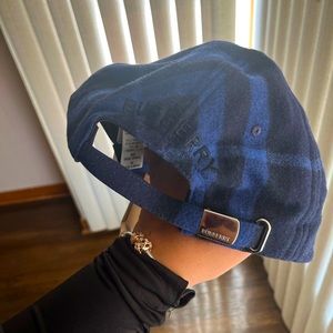 BURBERRY PLAID HAT WITH TAGS FROM SAKS FIFTH